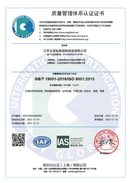 ISO9001 质量管理体系